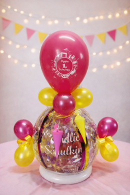 Endlich Schulkind in Pink und Gelb